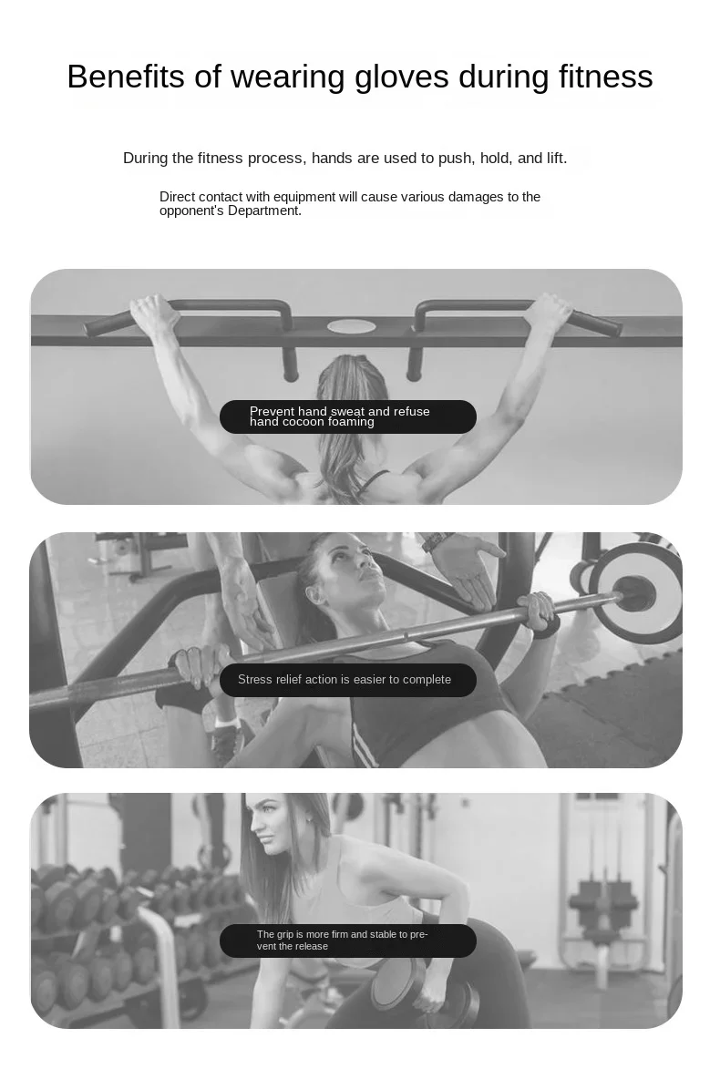 1 Pair Gym Body Building Training Fitness Gloves Sports Weight Lifting Exercise Slip-Resistant Gloves for Women Men Yoga Gloves - Image 10