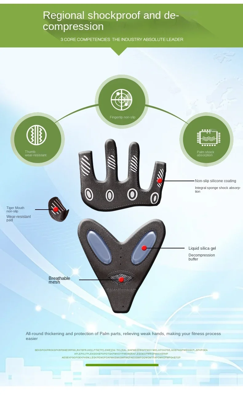 1 Pair Gym Body Building Training Fitness Gloves Sports Weight Lifting Exercise Slip-Resistant Gloves for Women Men Yoga Gloves - Image 12