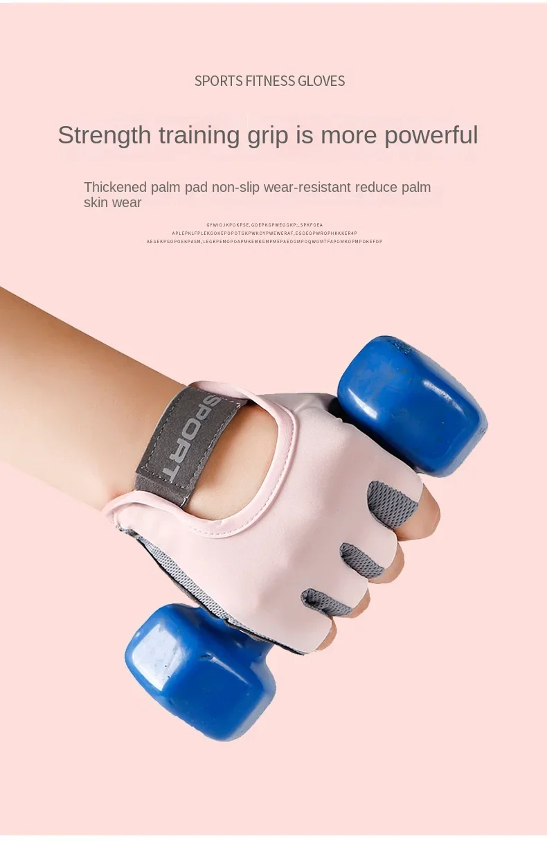 1 Pair Gym Body Building Training Fitness Gloves Sports Weight Lifting Exercise Slip-Resistant Gloves for Women Men Yoga Gloves - Image 13