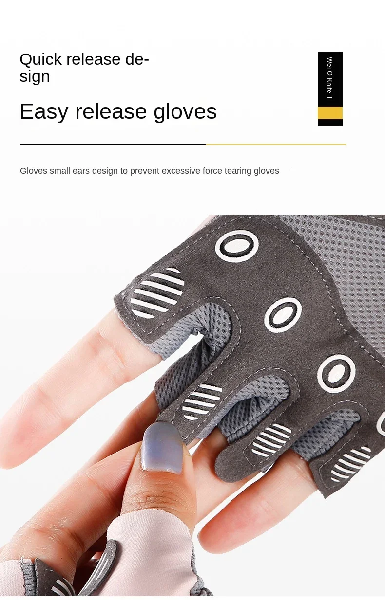1 Pair Gym Body Building Training Fitness Gloves Sports Weight Lifting Exercise Slip-Resistant Gloves for Women Men Yoga Gloves - Image 14