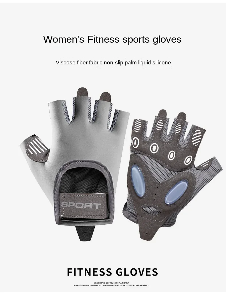 1 Pair Gym Body Building Training Fitness Gloves Sports Weight Lifting Exercise Slip-Resistant Gloves for Women Men Yoga Gloves - Image 24