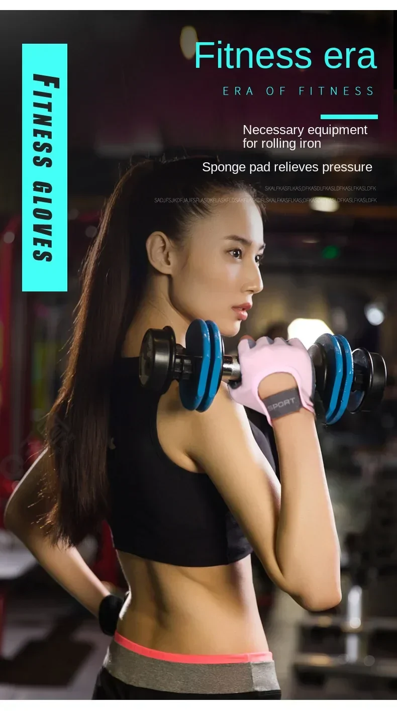 1 Pair Gym Body Building Training Fitness Gloves Sports Weight Lifting Exercise Slip-Resistant Gloves for Women Men Yoga Gloves - Image 9