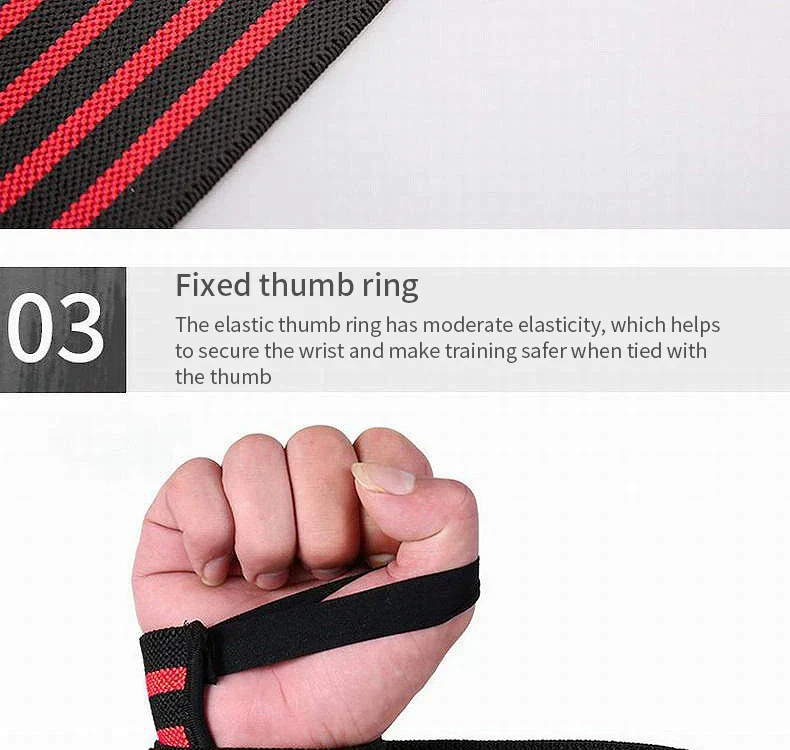 1Pcs Wristband Wrist Support Brace Straps Extra Strength Weight Lifting Wrist Wraps Bandage Fitness Gym Training Sports bandage - Image 10