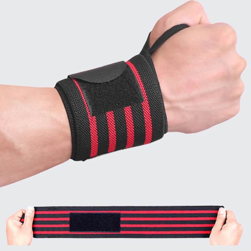 1Pcs Wristband Wrist Support Brace Straps Extra Strength Weight Lifting Wrist Wraps Bandage Fitness Gym Training Sports bandage - Image 4