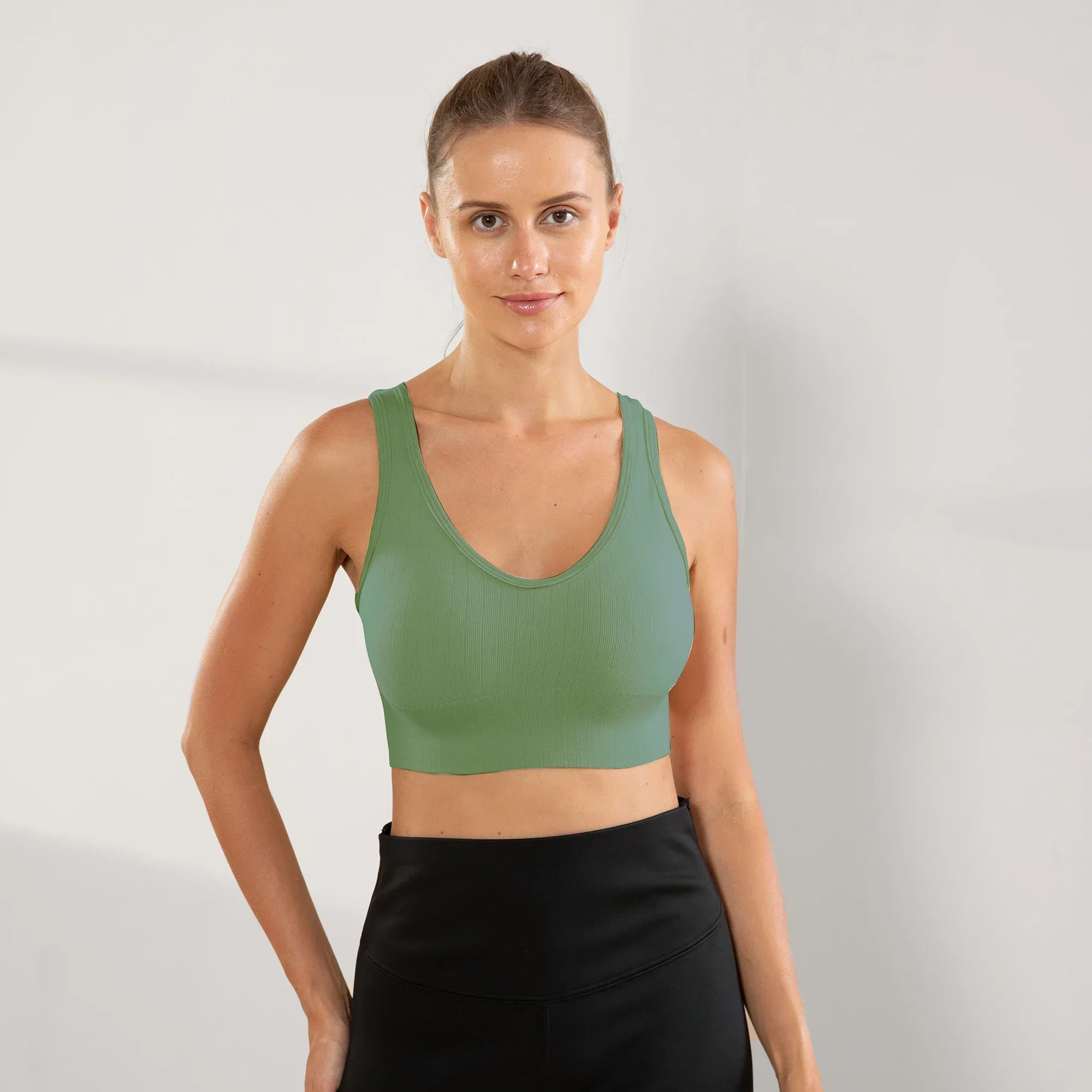 Gym, Women's Fitness Suits, Sports Bras, Women's No Bojo Basico Flat Seamless On The Side Bras, Brazil - Image 11
