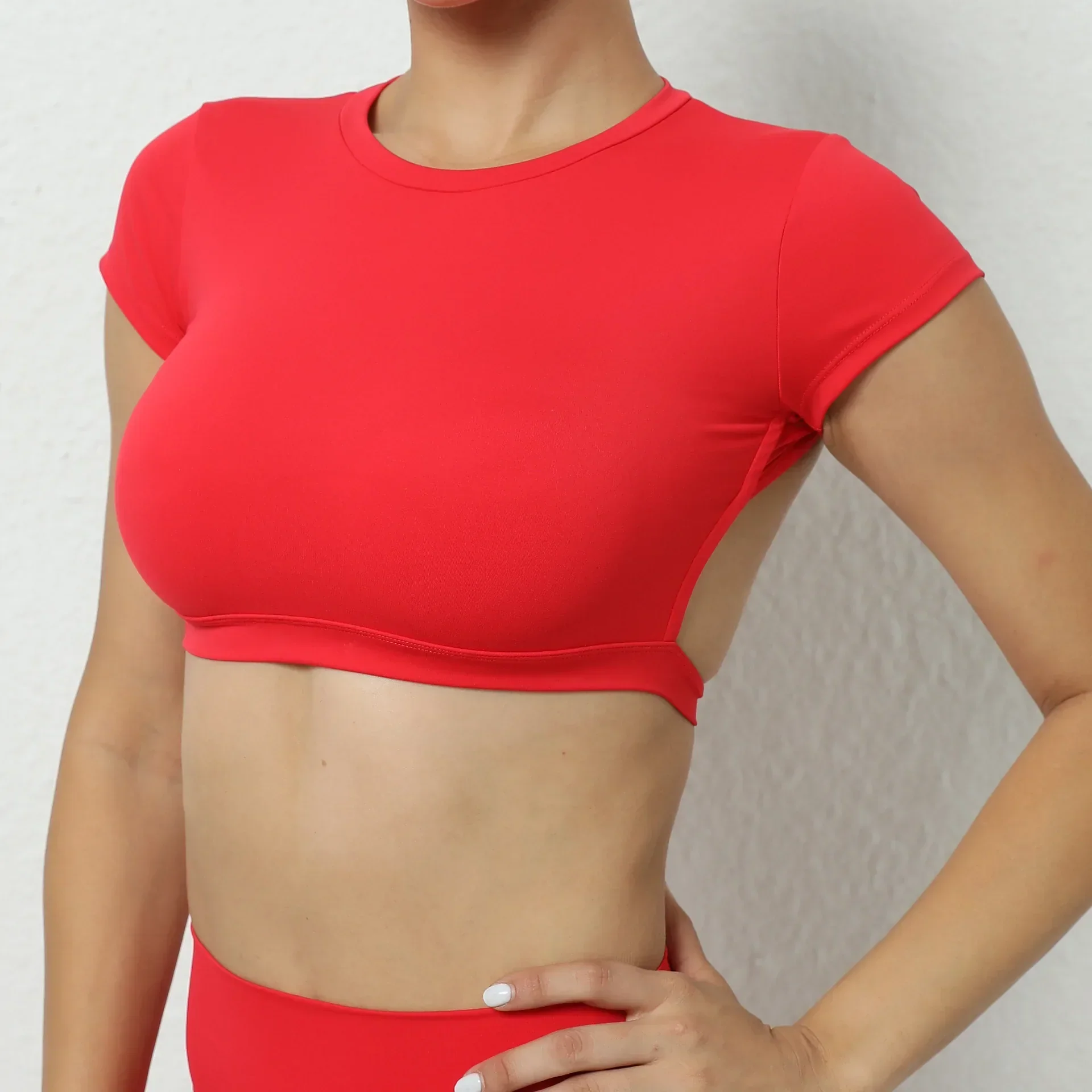 Hearuisavy Sports Shirts Breathable Workout Tops Fitness Sportswear Female Backless Yoga Clothing Sport Crop Tops Women Gym Top - Image 17