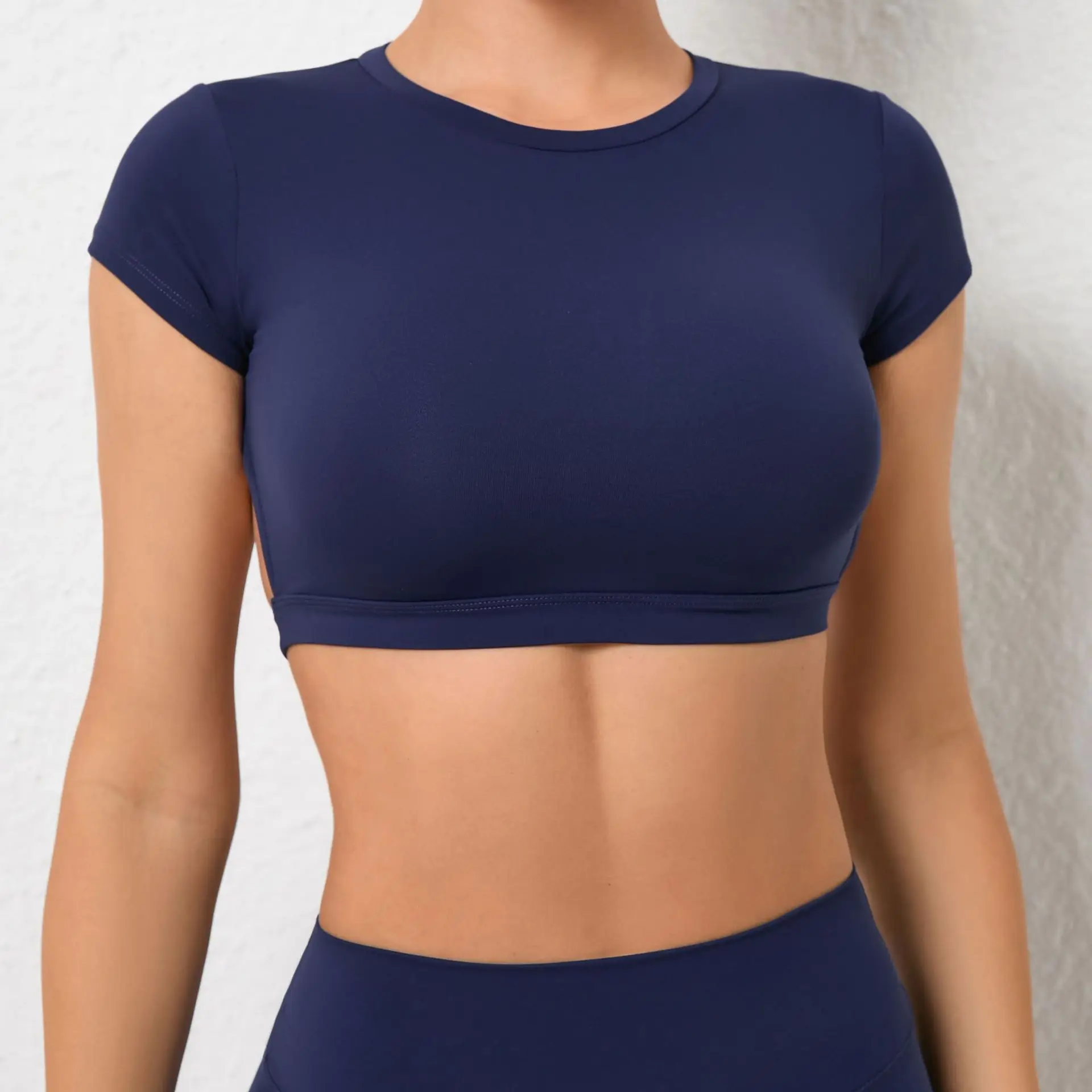 Hearuisavy Sports Shirts Breathable Workout Tops Fitness Sportswear Female Backless Yoga Clothing Sport Crop Tops Women Gym Top - Image 21