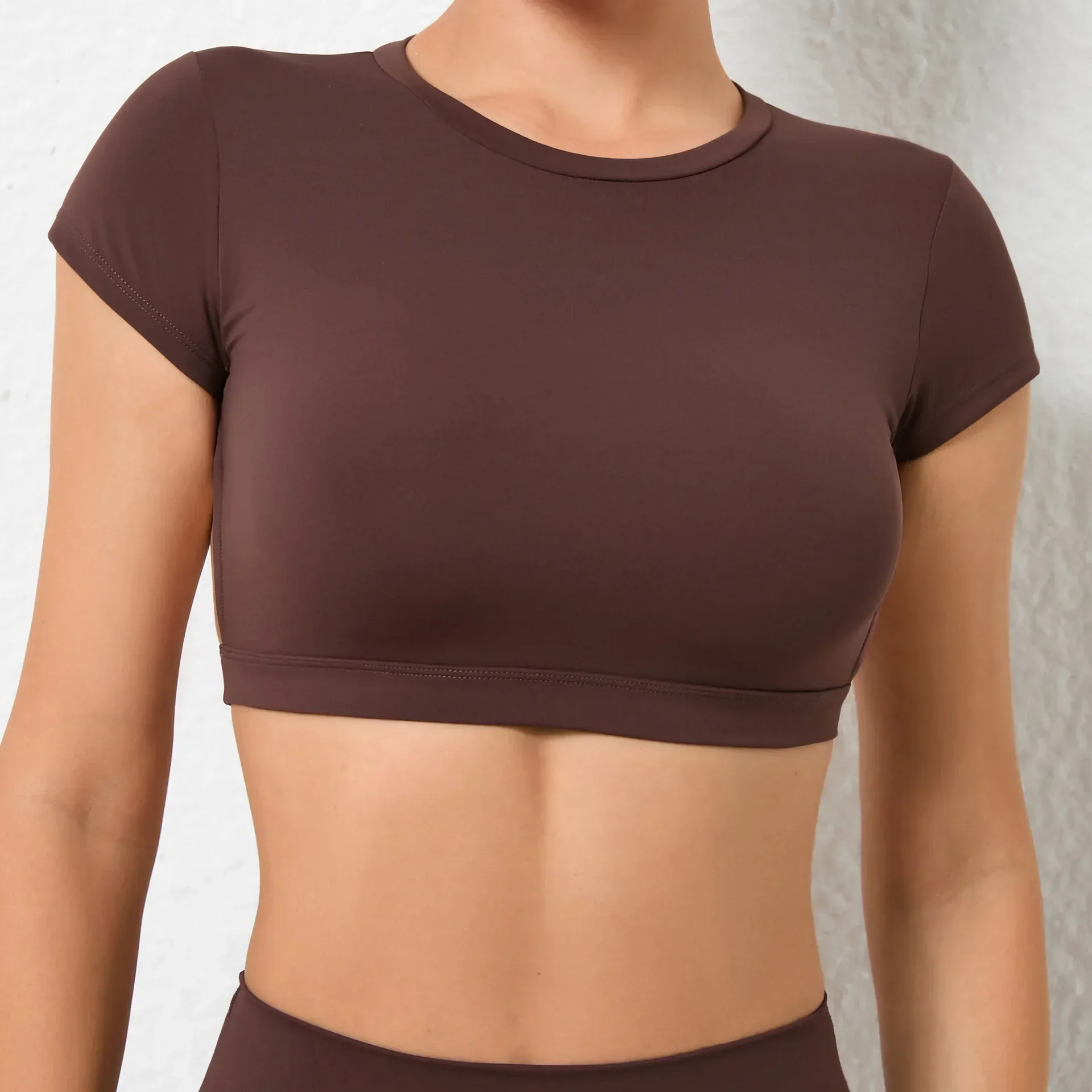 Hearuisavy Sports Shirts Breathable Workout Tops Fitness Sportswear Female Backless Yoga Clothing Sport Crop Tops Women Gym Top - Image 31